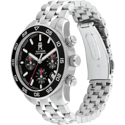 Tommy Hilfiger Black Dial Quartz Chronograph Watch